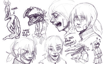 totally not a tokyo ghoul/parasite maxim/csm rip off