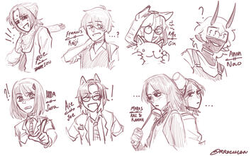 My friends as YTTD characters