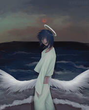 Angel by the Seaside Redraw